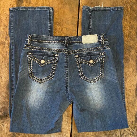 Shyanne Anne Bootcut Distressed Denim Jeans Size 32R - Picture 4 of 9
